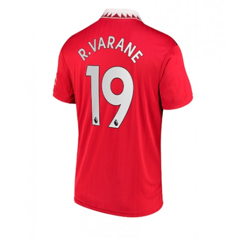 Fotbalové Dres Manchester United Raphael Varane #19 Domácí 2022-23 Krátký Rukáv